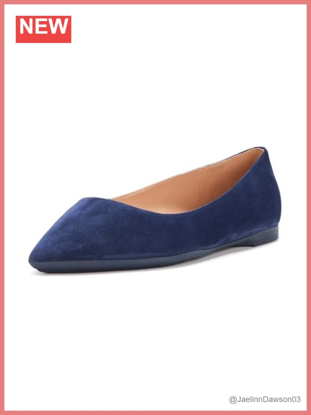 Women's Leather Ballet Flats Comfortable Cushioned Slip-On Shoes